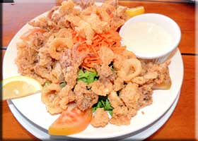Fried Calamari Salad