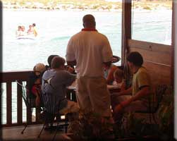 Arriving by dinghy