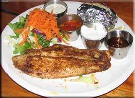 Blackened grouper